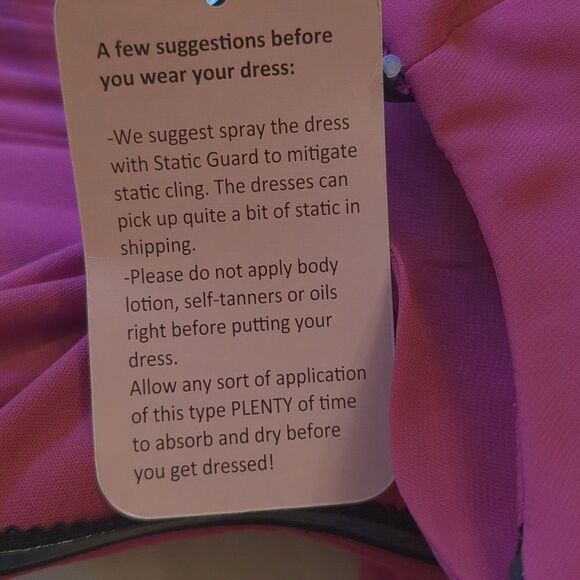 NWT After Six Off-the-Shoulder Maxi Dress Fushia Basque Neck Flounce Sleeves 12 - Picture 10 of 14